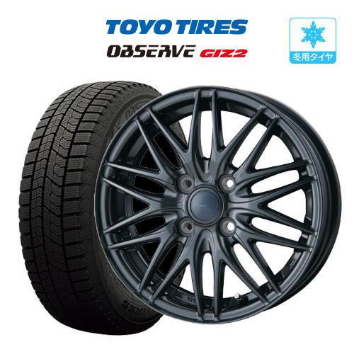 スタッドレス タイヤ ホイール 4本 4穴100 ML-10 TOYO オブザーブ GIZ2