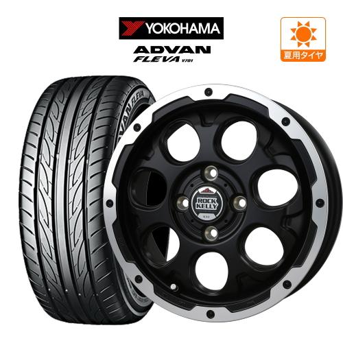 ADVAN サマータイヤ ホイール 4本 BADX ロックケリー カルデラ