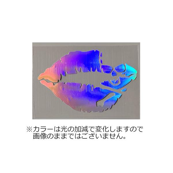 キスマーク ステッカー リップスカル 2枚セット 唇 ドクロ 骸骨 お洒落