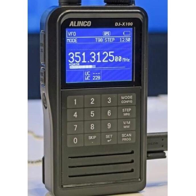 ALINCO DJ-X100受信改造済み【防水保証無し】+小型ハンディー ALINCO DJ-X100受信改造済み【防水保証無し】+小型ハンディー