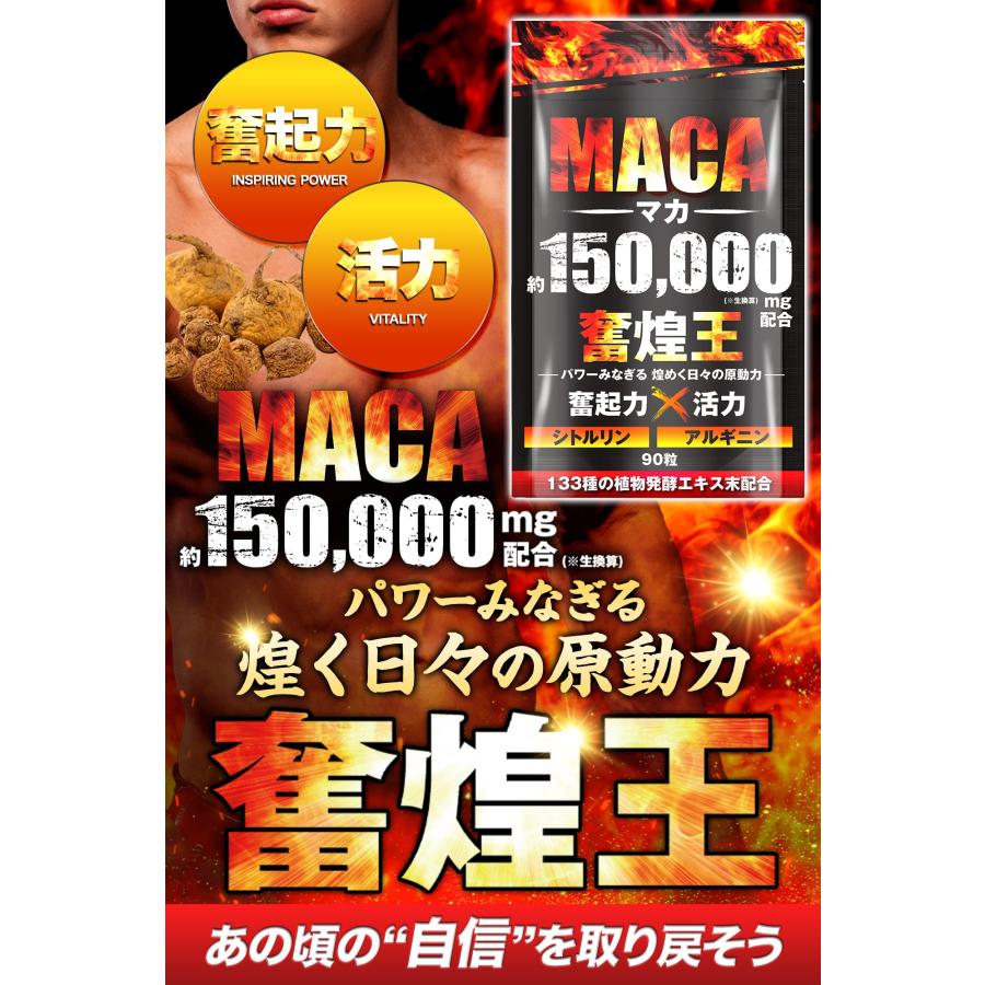 マカ 150,000mg 亜鉛 アルギニン シトルリン 男性 サプリ