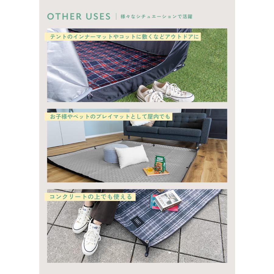 レジャーシート ピクニックシート キャンプシート 200×200 子供 厚手 大判 おしゃれ 一人用 2人用 ペグ穴 ペグ付き 撥水 軽量 ベージュ グレー 運動会 |  | 20