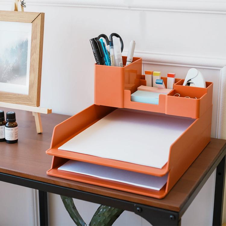 デスクトレー ペン立て おしゃれ 北欧 収納 オフィス デスク デスク周り トレイ 小物ケース 小物入れ 小物収納 コピー用紙 卓上整理 事務用品 Desktray Cradle Kobe 通販 Yahoo ショッピング