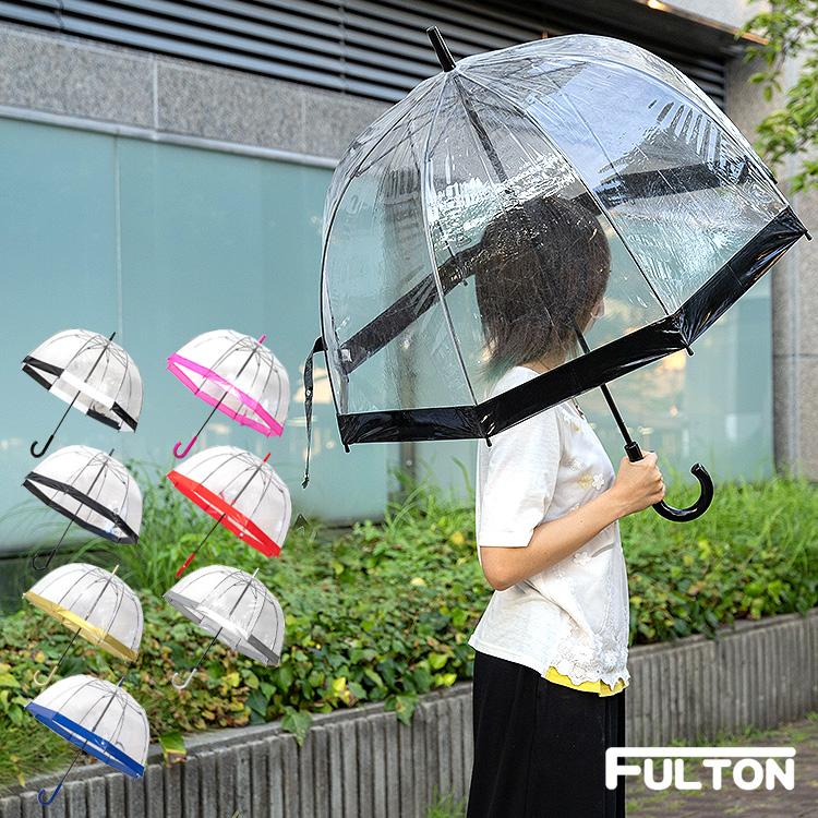 Fulton フルトン 傘 レディース ビニール傘 ブランド 長傘 可愛い オシャレ 60cm Fulton 大きい 雨傘 透明 バードケージ Birdcage1 Fulton Umbrella01 Cradle Kobe 通販 Yahoo ショッピング