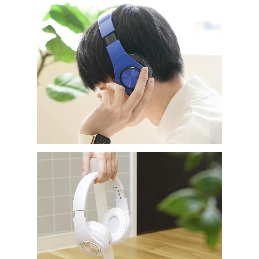 ヘッドホン bluetooth ワイヤレス 有線 おしゃれ 持ち運び ヘッドフォン ヘッドフォンマイク マイク付き 無線 内蔵型マイク スマホ PC アクセサリー｜cradlekobe｜17