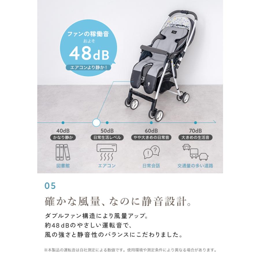 【クーポンでさらにお得】 【2026最新モデル/ICE ME AIR +公式】ベビーカー シート ファン チャイルドシート 暑さ対策 ベビーカー 扇風機の画像