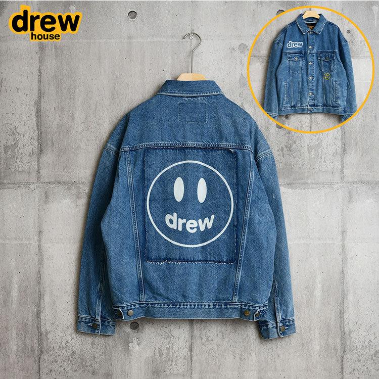 Drew House ドリューハウス デニムジャケット ジャケット メンズ レディース ブランド 秋 冬 デニム ロゴ トラッカージャケット ストーンウォッシュ Mdrew Dhd6362umsw Stwa Cradle Kobe 通販 Yahoo ショッピング