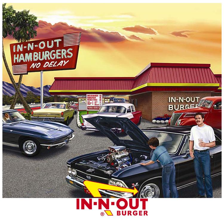 インアンドアウトバーガー in-n-out burger パーカー プルオーバー