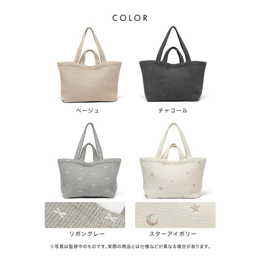 ヌビバッグ おしゃれ マザーズバッグ リボン 韓国 かわいい トート