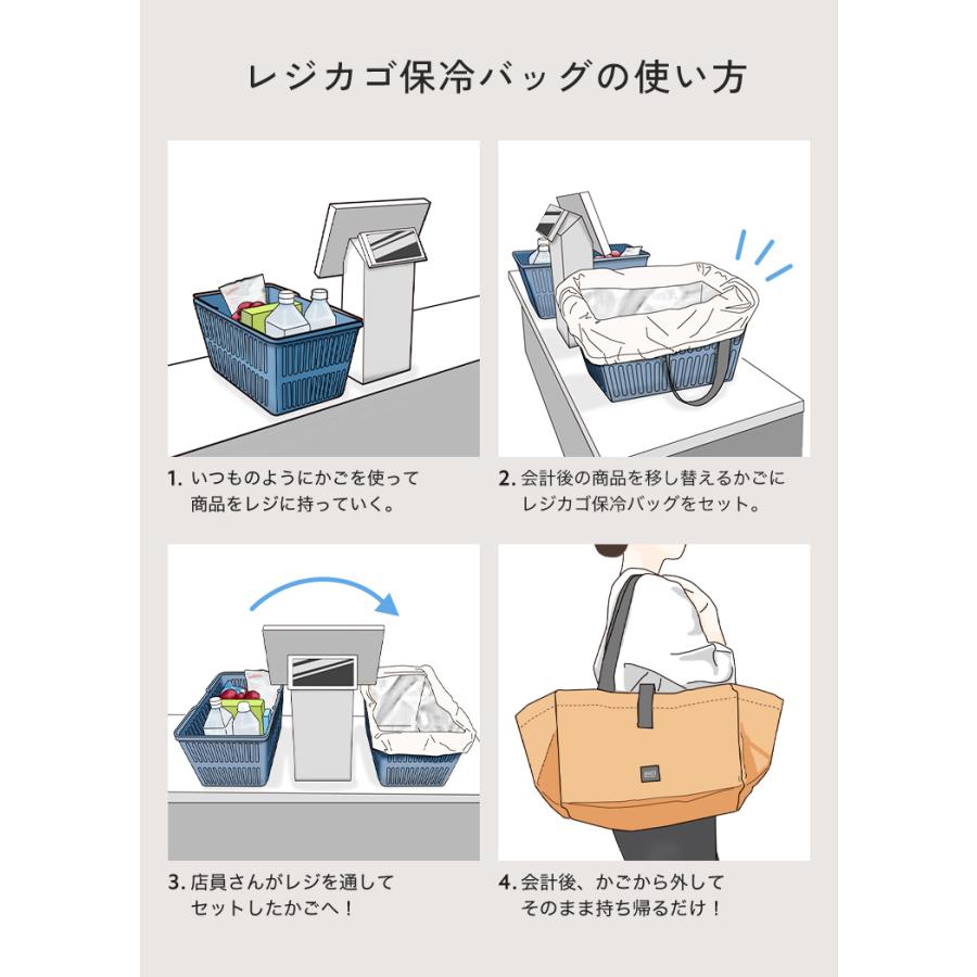 レジカゴ用エコバッグ おしゃれ エコバッグ 大容量 レジカゴ 折りたたみ 丈夫 コンパクト マチ広 保冷 自立 保冷バッグ 買い物かご 軽量 お買い物バッグ 肩掛け |  | 23