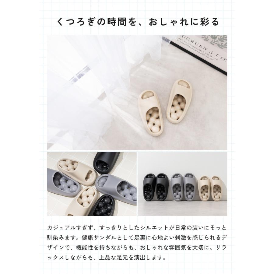 【クーポンでさらにお得】 スリッパ 健康サンダル 足つぼ 洗える かわいい 北欧 メンズ レディース 大きいサイズ 通気性 蒸れない つぼ むくみ 前開き |  | 14