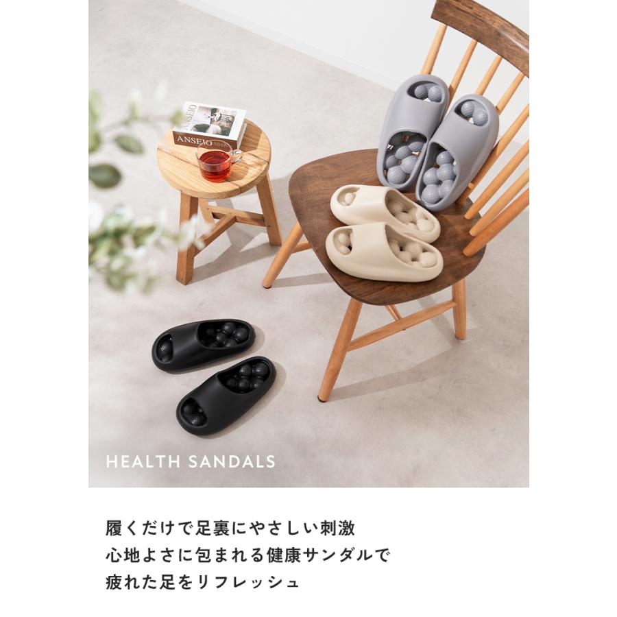 【クーポンでさらにお得】 スリッパ 健康サンダル 足つぼ 洗える かわいい 北欧 メンズ レディース 大きいサイズ 通気性 蒸れない つぼ むくみ 前開き |  | 04