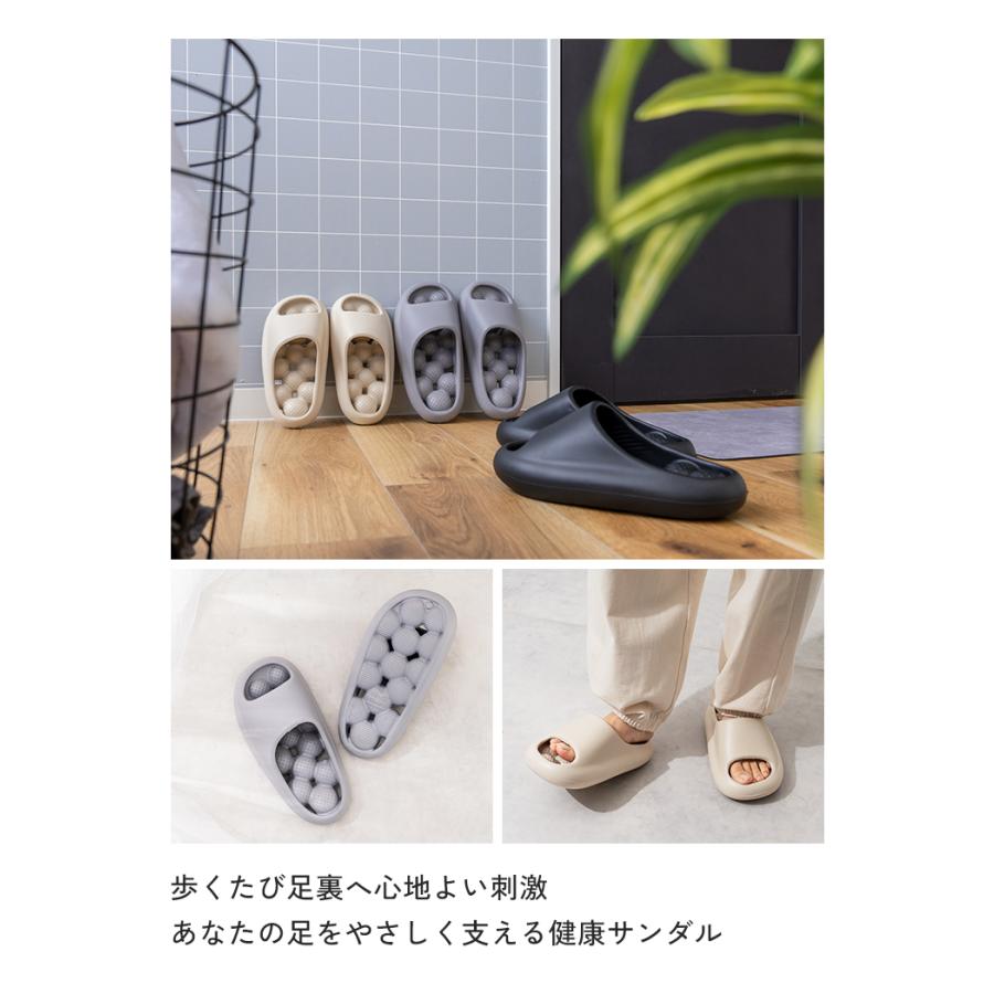 【クーポンでさらにお得】 スリッパ 健康サンダル 足つぼ 洗える かわいい 北欧 メンズ レディース 大きいサイズ 通気性 蒸れない つぼ むくみ 前開き |  | 07