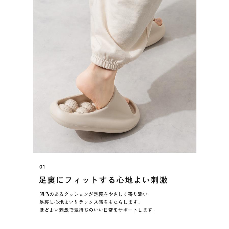 【クーポンでさらにお得】 スリッパ 健康サンダル 足つぼ 洗える かわいい 北欧 メンズ レディース 大きいサイズ 通気性 蒸れない つぼ むくみ 前開き |  | 08