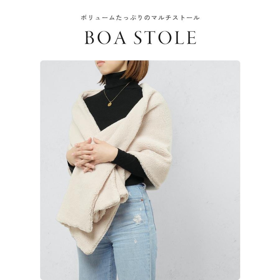 在庫処分 ボア ストール 大判 厚手 秋冬 おしゃれ マフラー レディース