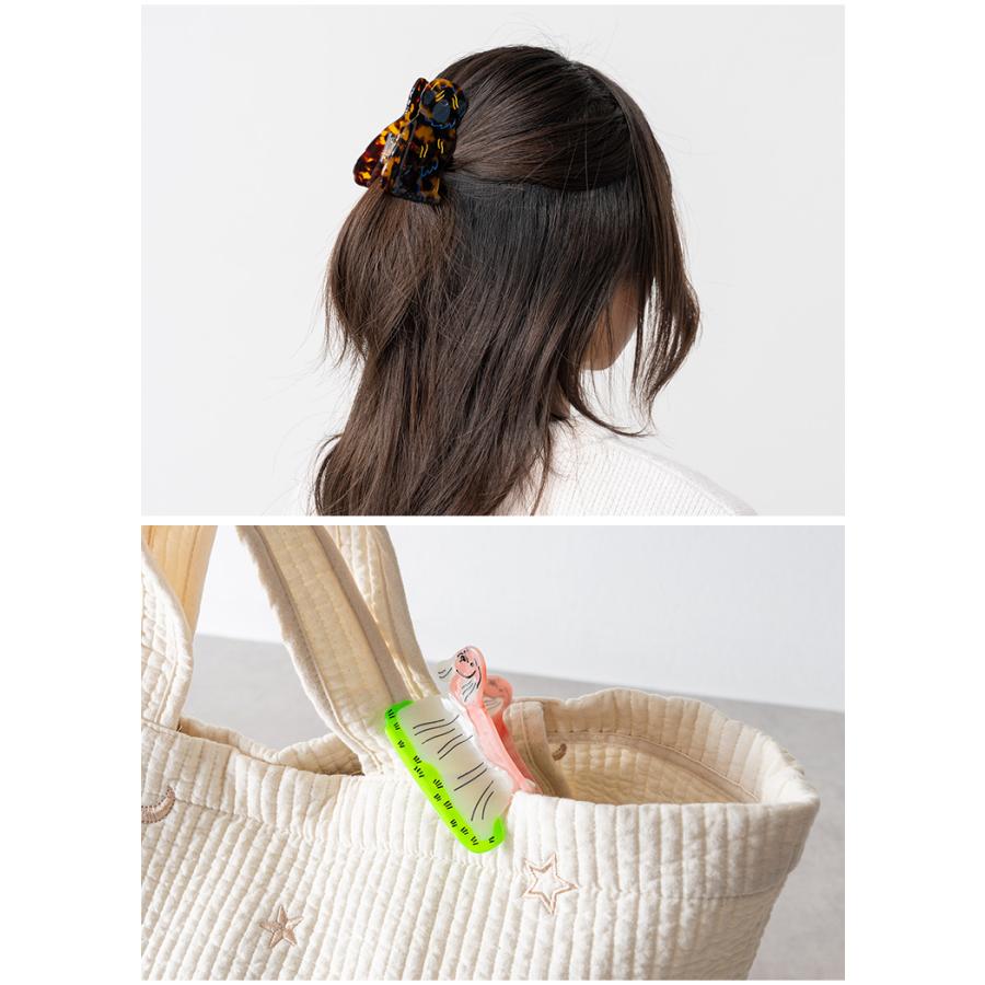 クーポンでさらにお得】 ヘアクリップ ハーフアップ バンスクリップ 犬