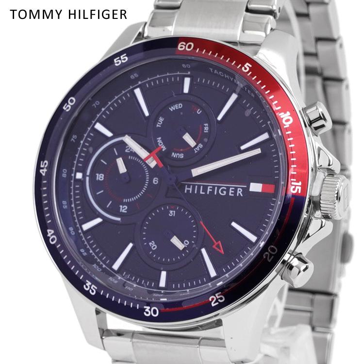 トミーヒルフィガー Tommy Hilfiger 時計 メンズ 腕時計 ロゴ メタル 