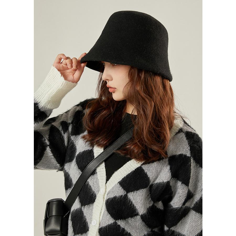 在庫処分 バケットハット 深め レディース 冬 帽子 大人 深型 秋