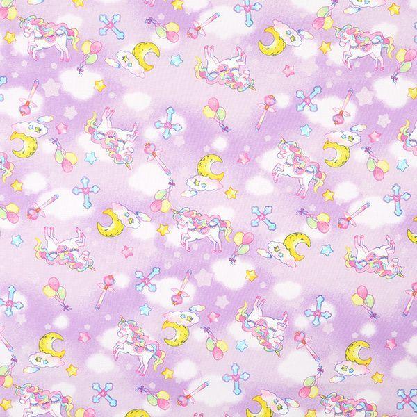 いろコレ シーチング 生地 ユニコーンプラネット new メール便対応 ゆめかわいい 通販 プリント生地 ユニコーン 女の子 入園入学 通園通学 Icfb 01 Crafヤフー店 通販 Yahoo ショッピング