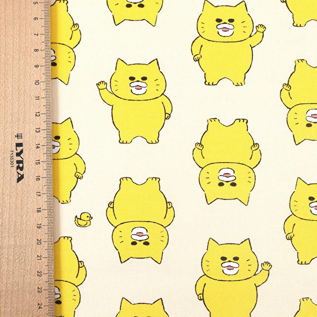 ノラネコぐんだん ファブリック オックス生地 きせかえノラネコ クリームパンいろ Ngf 04a Crafヤフー店 通販 Yahoo ショッピング