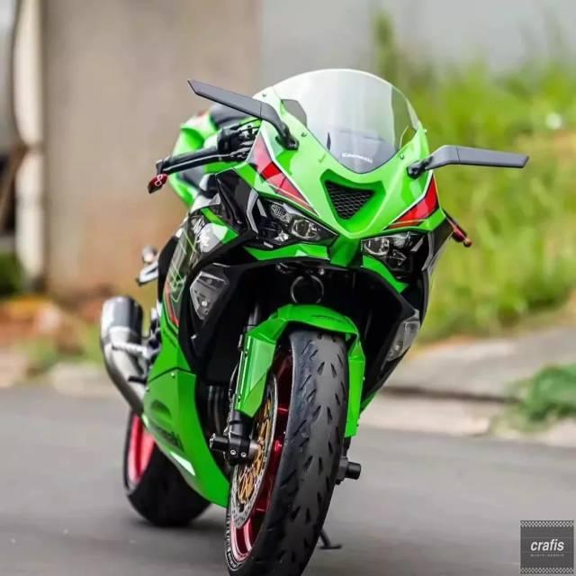 並行輸入品 カワサキ ZX-4R ZX-4RR SE ZX-25R ZX-6R 用大型ミラー