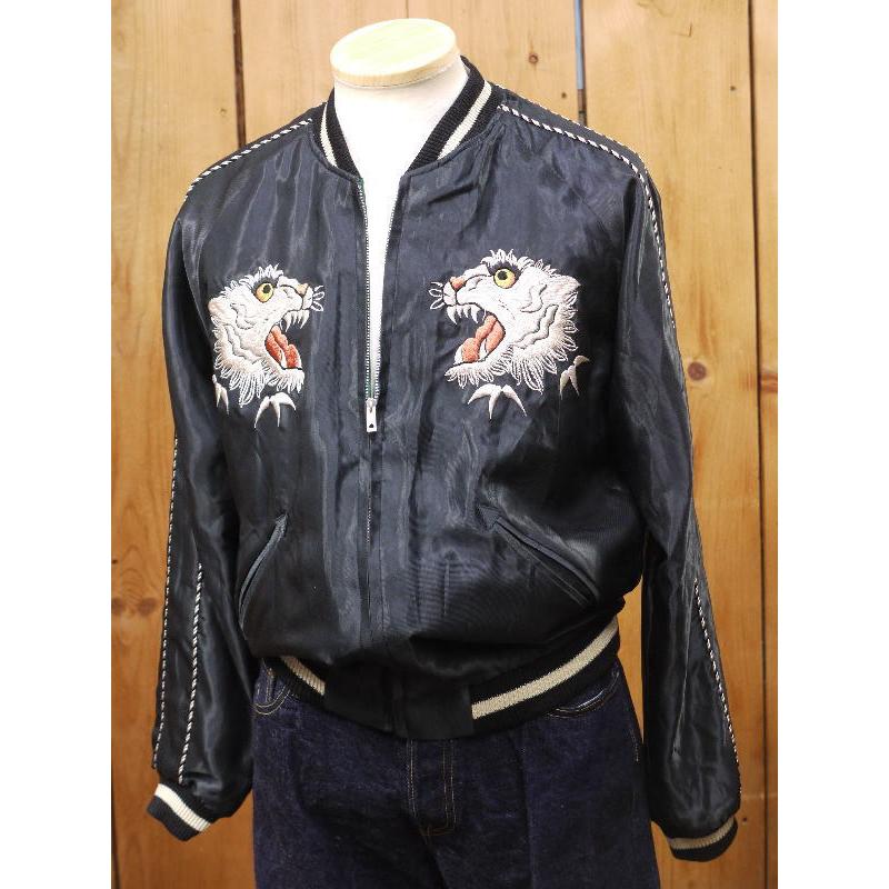 テーラー東洋 アセテートスカ "TIGER HEAD ＆ CHEVY LOVER" スーべニアジャケット エイジングモデル スカジャン TT15878 tailor toyoの画像