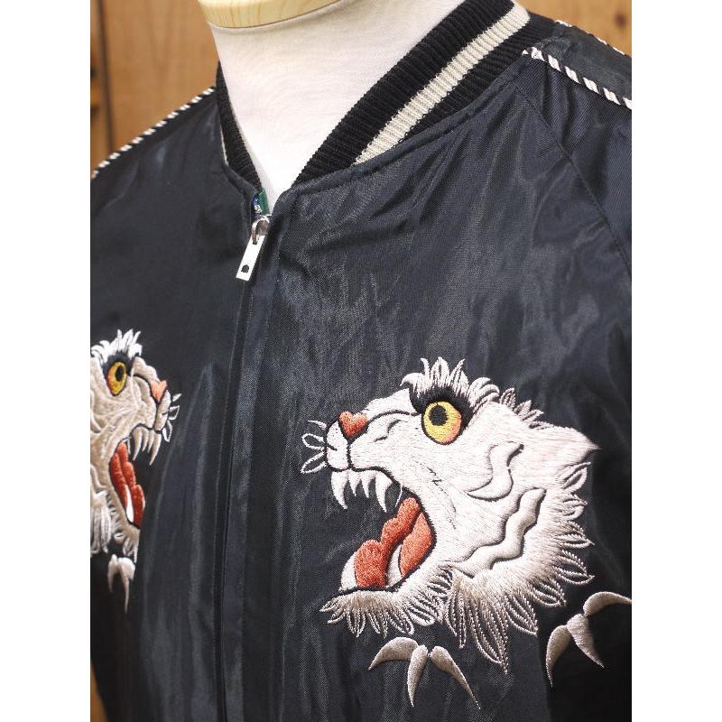 テーラー東洋 アセテートスカ "TIGER HEAD ＆ CHEVY LOVER" スーべニアジャケット エイジングモデル スカジャン TT15878 tailor toyoの画像