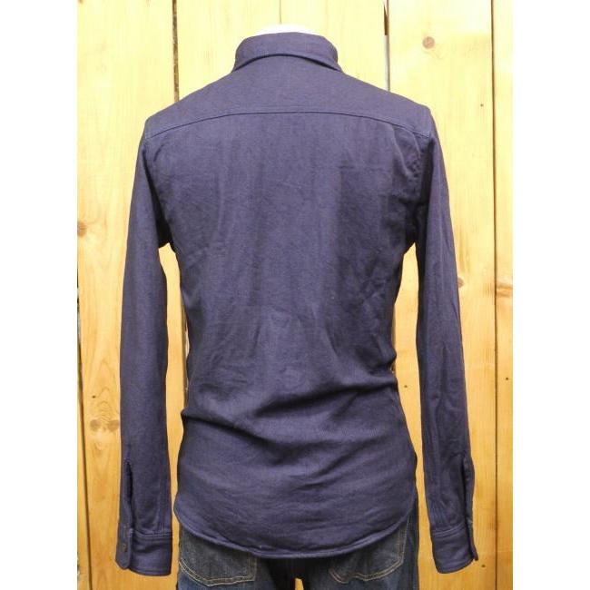 UES（ウエス） 無地ネルシャツ インディゴヘビーネルシャツ No 501655