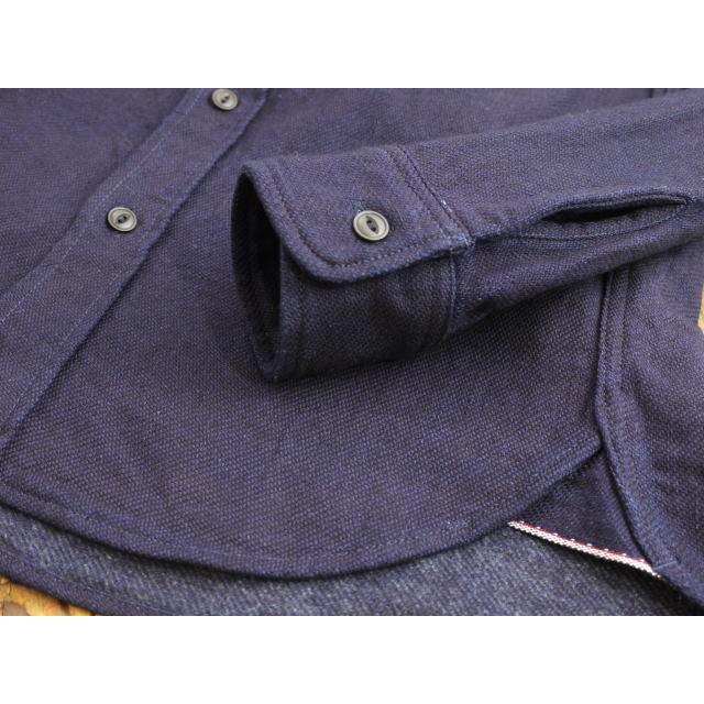 UES（ウエス） 無地ネルシャツ インディゴヘビーネルシャツ No 501655