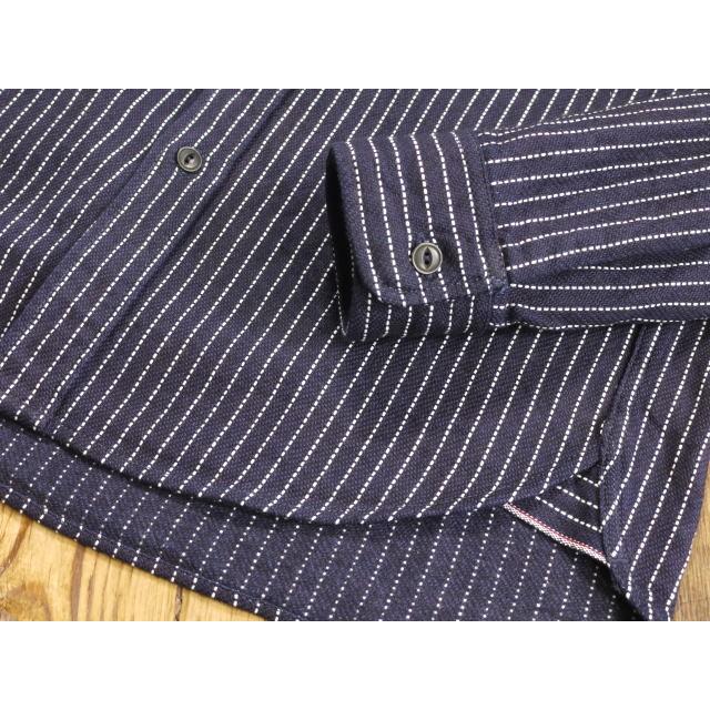 UES（ウエス） ネルシャツ インディゴストライプネルシャツ No 501656