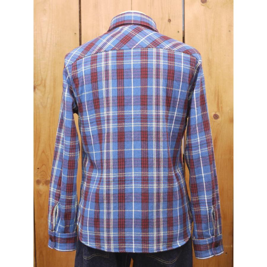 UES（ウエス） ネルシャツ 先染ヘビーネルシャツ ブルー No 502151