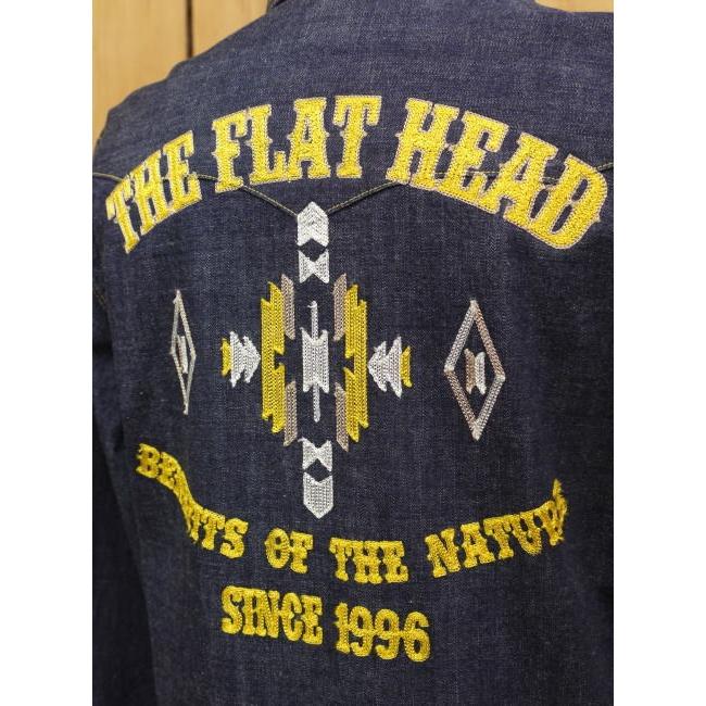 The Flat Head フラットヘッド デニムシャツ 7001W-SP13 刺繍 The Flat Head フラットヘッド デニムシャツ 7001W-SP13 刺繍
