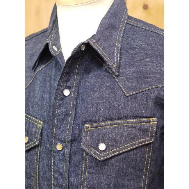 FLAT HEAD ウエスタンデニムシャツ42サイズ 直営店・ウェブショップ限定 刺繍入り デニムウエスタンシャツ FN-SDW