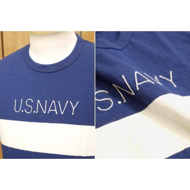 バズリクソンズ U.S.NAVY Tシャツ ネイビー オフホワイト　BR77612｜craft-ac｜03