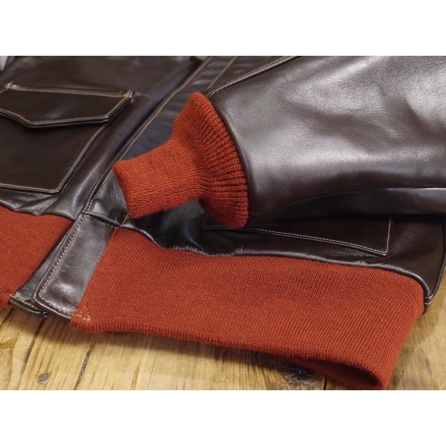 BUZZ RICKSON'S バズリクソンズ A-2 赤リブレザージャケット BR80644