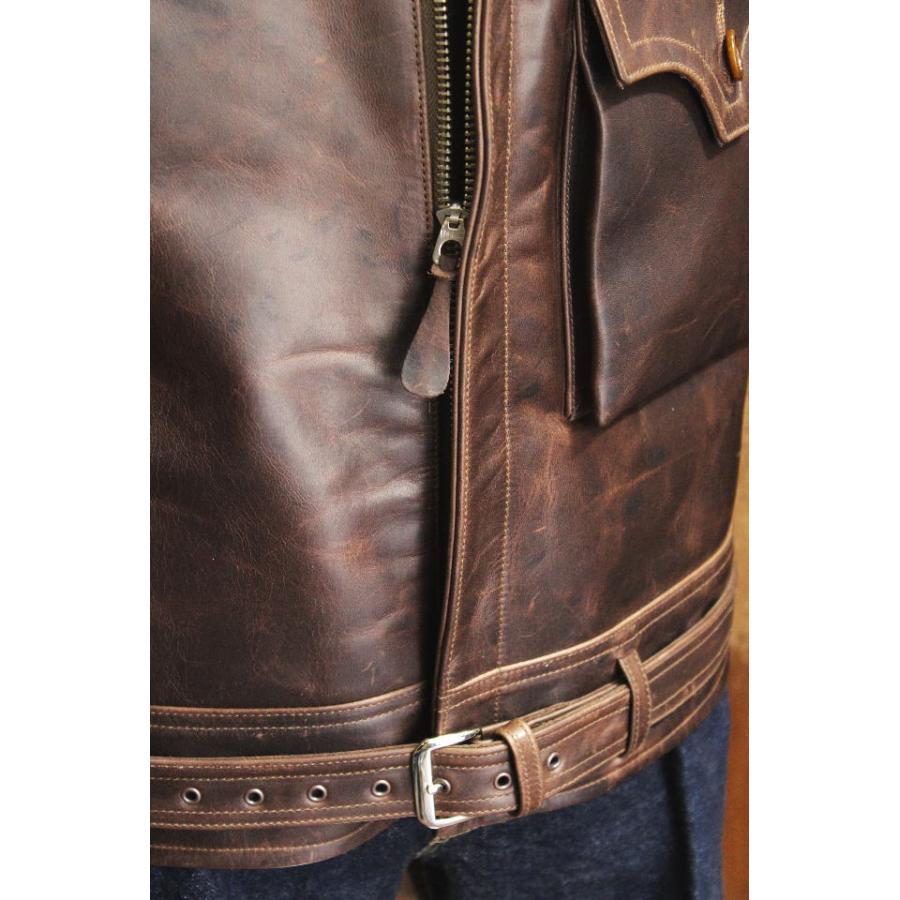 バズリクソンズ B-2 ホースハイド フライトジャケット 42 ブラウン レザー BUZZ RICKSON'S バズリクソンズ Type B-2“WERBER LEATHER COAT CO