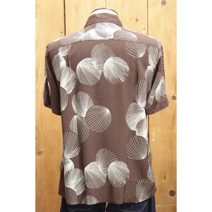 デュークカハナモク DK39450 デュークスシェルハワイアンシャツ ブラウン ブラック sunsurf | SUN SURF | 04