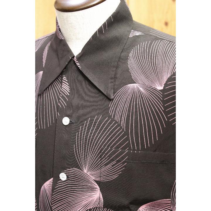 デュークカハナモク DK39450 デュークスシェルハワイアンシャツ ブラウン ブラック sunsurf | SUN SURF | 02