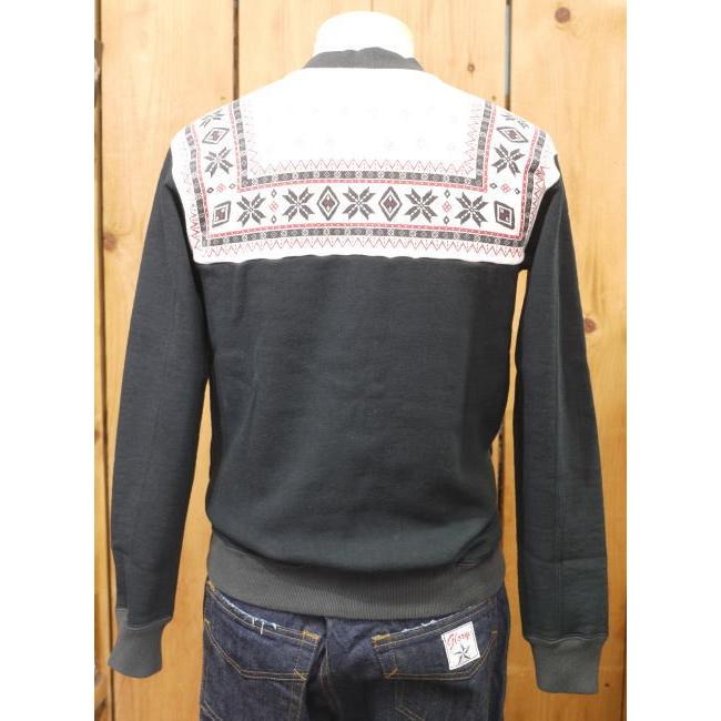 The Flat Head フラットヘッド 雪柄ジップアップスウェット