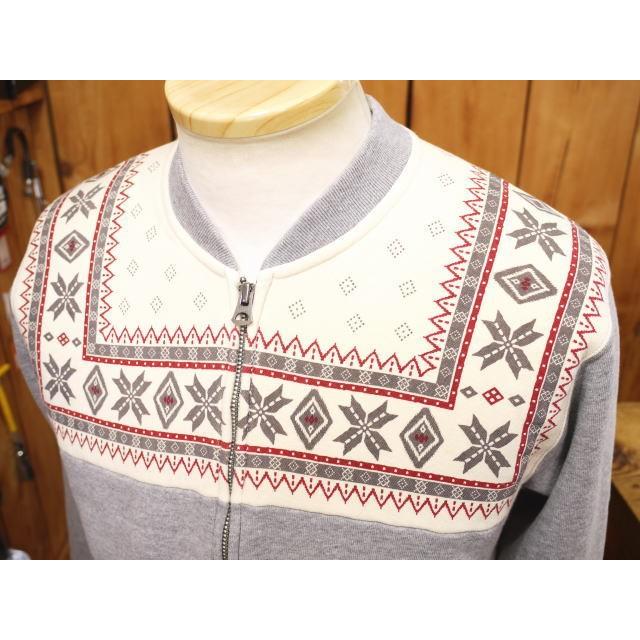 The Flat Head（フラッドヘッド） フラットヘッド 雪柄ジップアップ