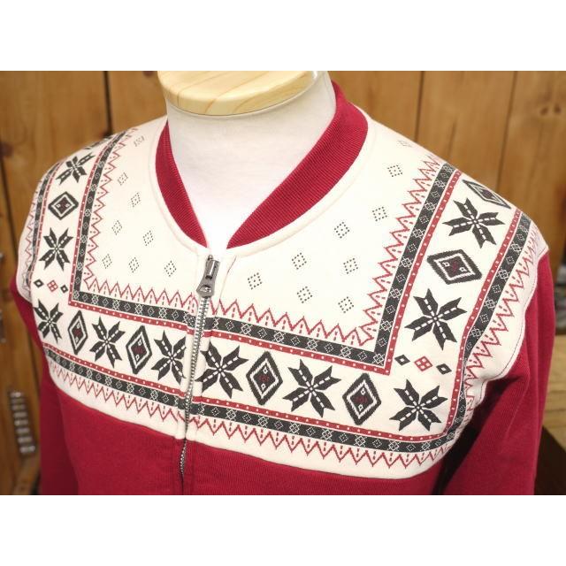 The Flat Head（フラッドヘッド） フラットヘッド 雪柄ジップアップ