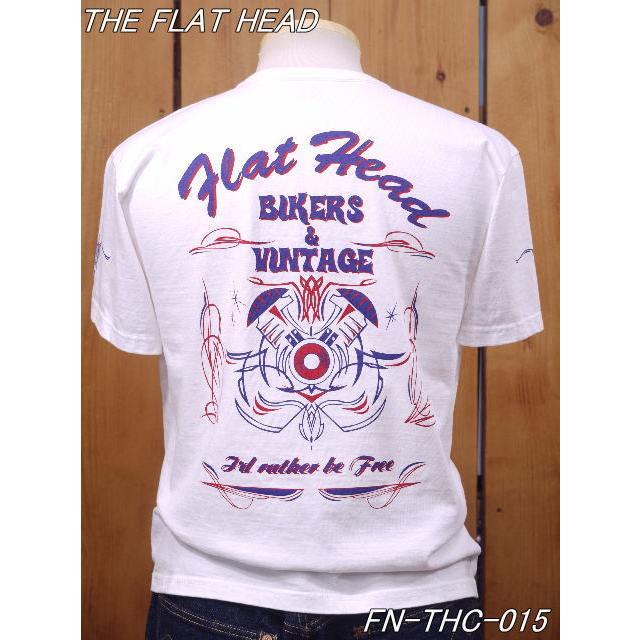 フラットヘッド Tシャツ FN-THC-015 BIKERS&VINTAGE 丸胴半袖Tシャツ ブラック ホワイト ネイビー グレー theflathead｜craft-ac｜10