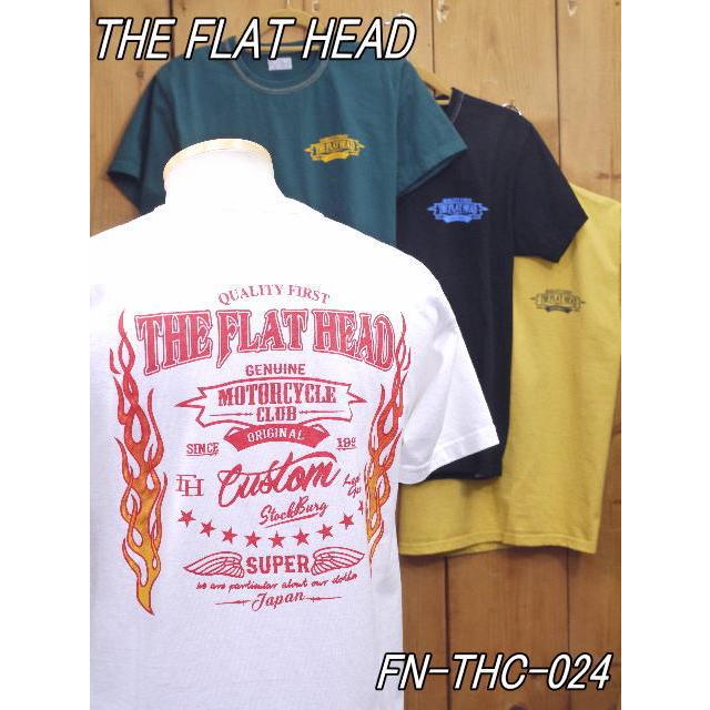 The Flat Head Tシャツ The Flat Head Legacy Weight Loopwheeled T-Shirt - White