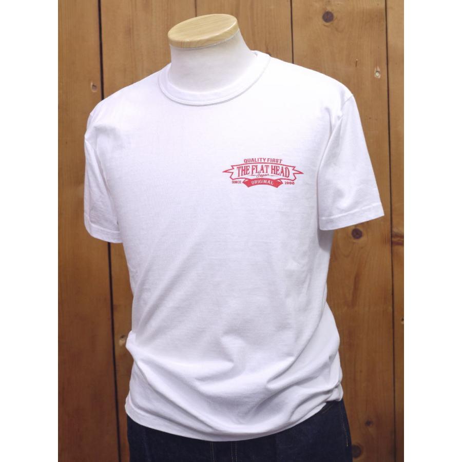 The FLAT HEAD フラットヘッド 半袖 ポロシャツ Tシャツ 白 40 ポロシャツ FN-TSP-001 | THE FLAT HEAD