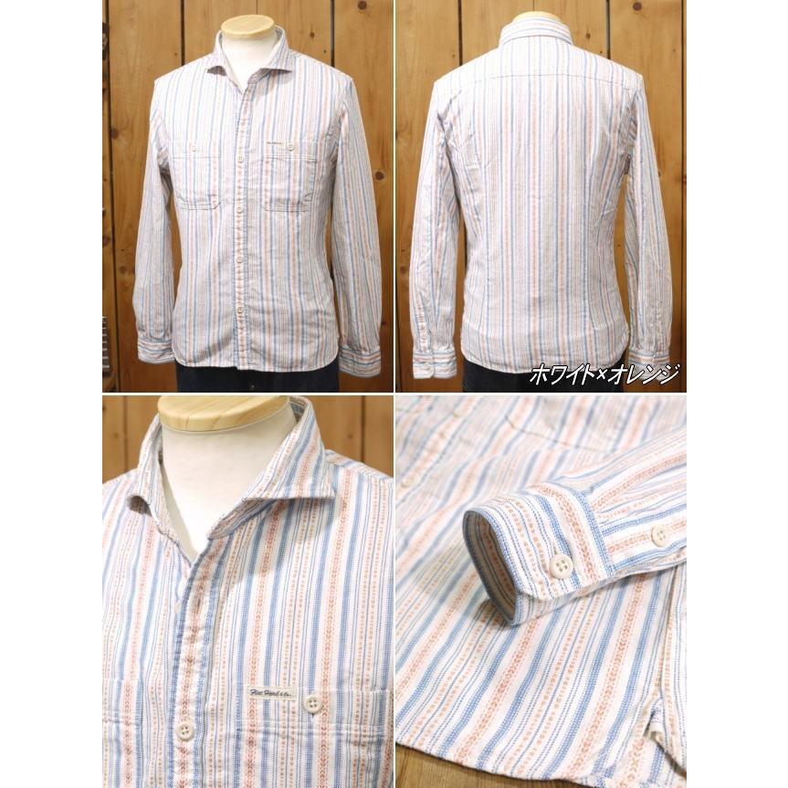 THE FLAT HEAD ドビーストライプ　ワークシャツ　size 38 The Flat Head フラットヘッド シャツ F-SCS-003L ドビー