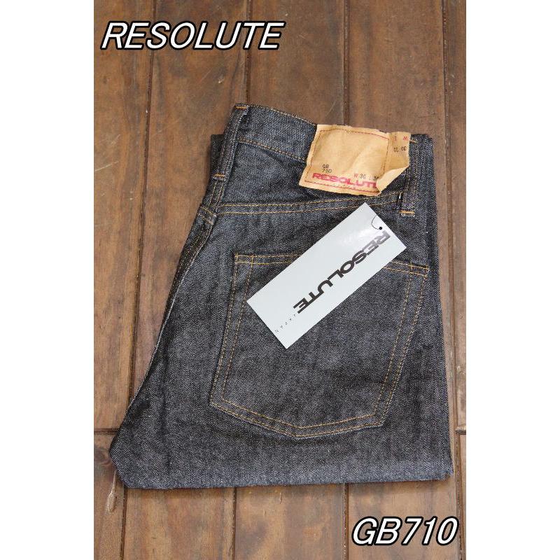 RESOLUTE リゾルト 15周年記念 GB710 ゴーストブラックデニム RESOLUTE リゾルト 15周年記念 GB710 ゴーストブラックデニム