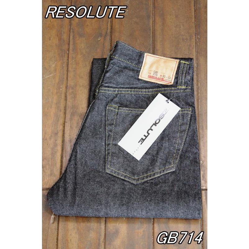 RESOLUTE リゾルト 15周年記念 GB714 ゴーストブラックデニム RESOLUTE リゾルト 15周年記念 GB714 ゴーストブラックデニム