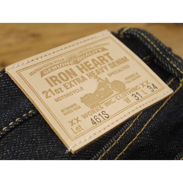 アイアンハート 461S IRON HEART 21オンス セルビッチデニム ブーツカット　極厚デニム ironheart denim｜craft-ac｜07