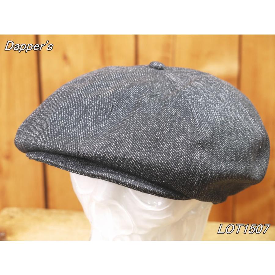 ダッパーズ クラシカルキャスケット ウォバッシュ ブラック グレー