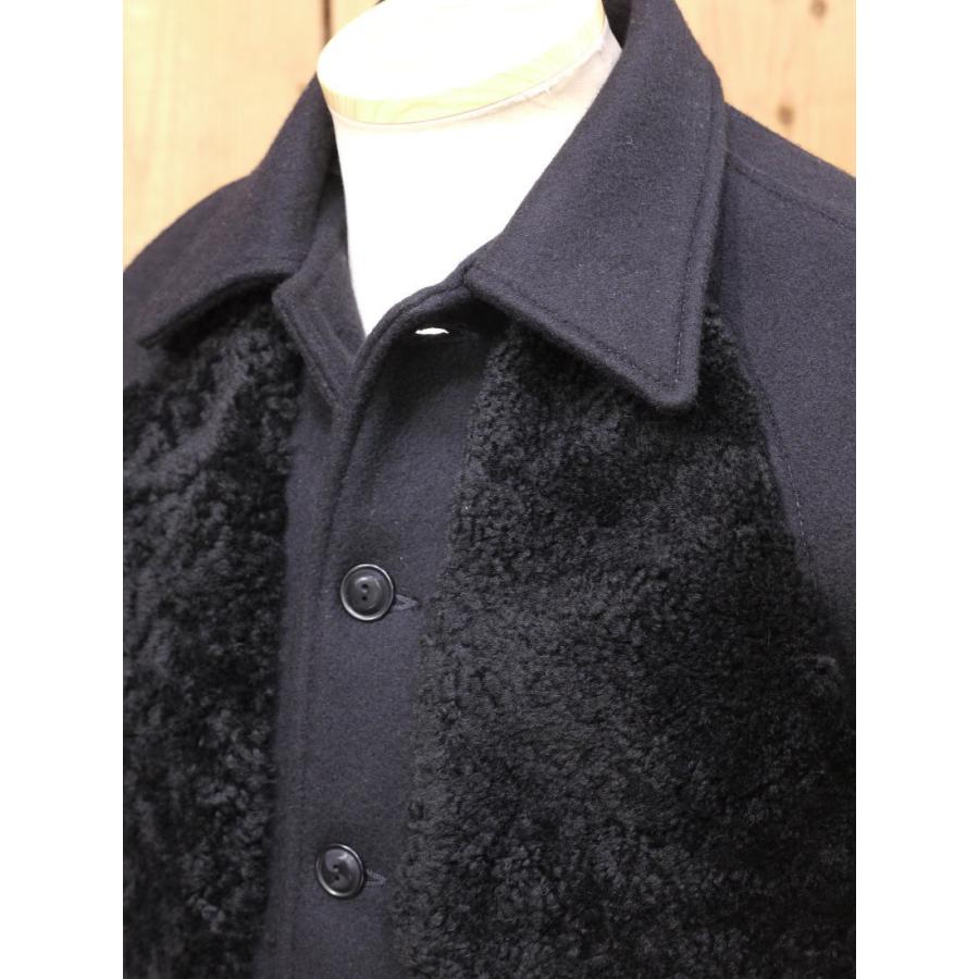 ダッパーズ クラシカルムートン×メルトン コンビスポーツジャケット